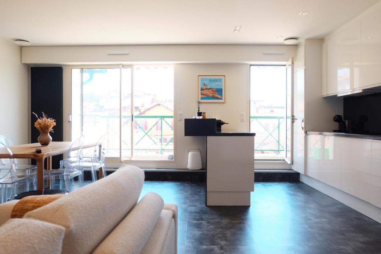 Magnifique Appartement, En Hyper Centre, Avec Terrasse Et Place De Parking Biarritz Luaran gambar